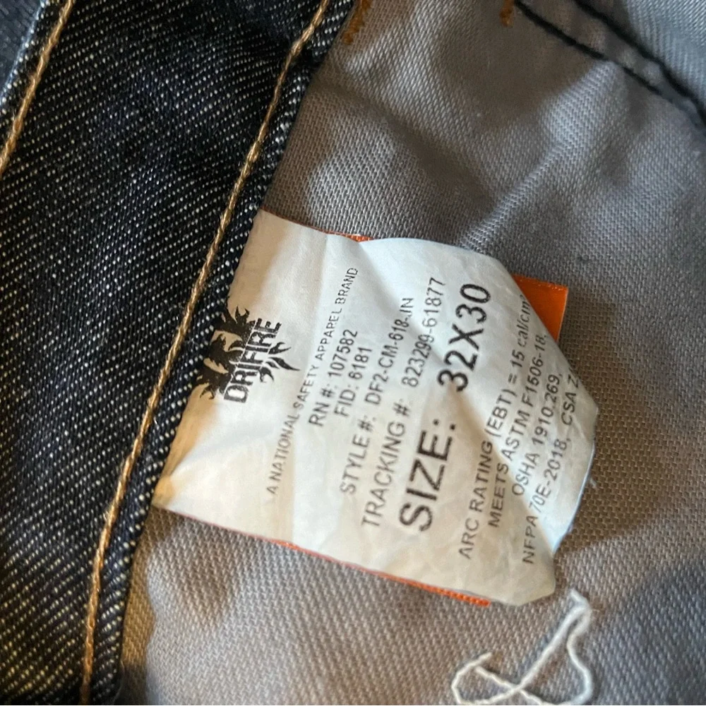 DRIFIRE Staight Leg Jeans Work Pant, Cat 2, Flame Resistant, 32x30